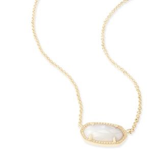 Kendra Scott Gold and White Pearl Necklace